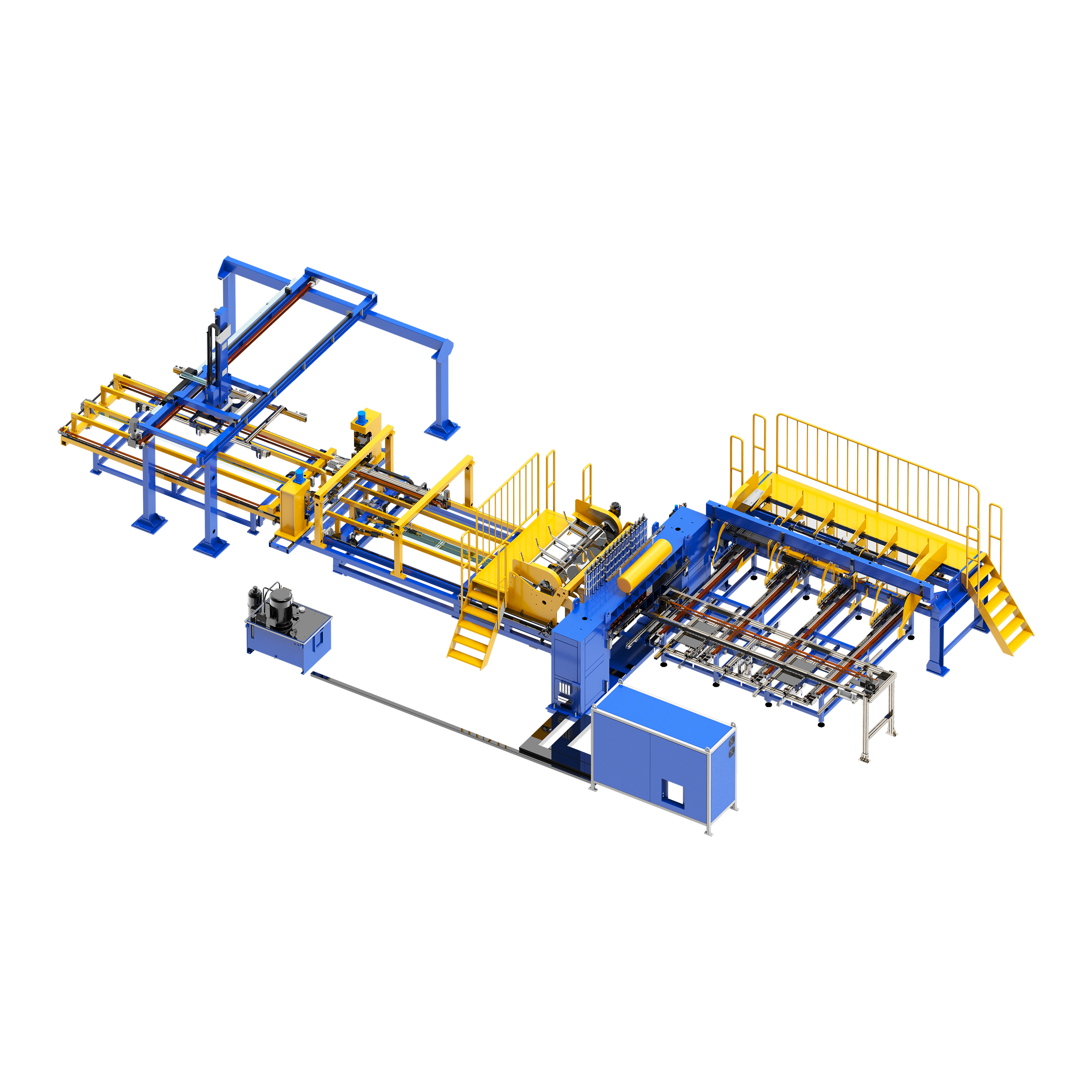 Wire mesh cable tray machine