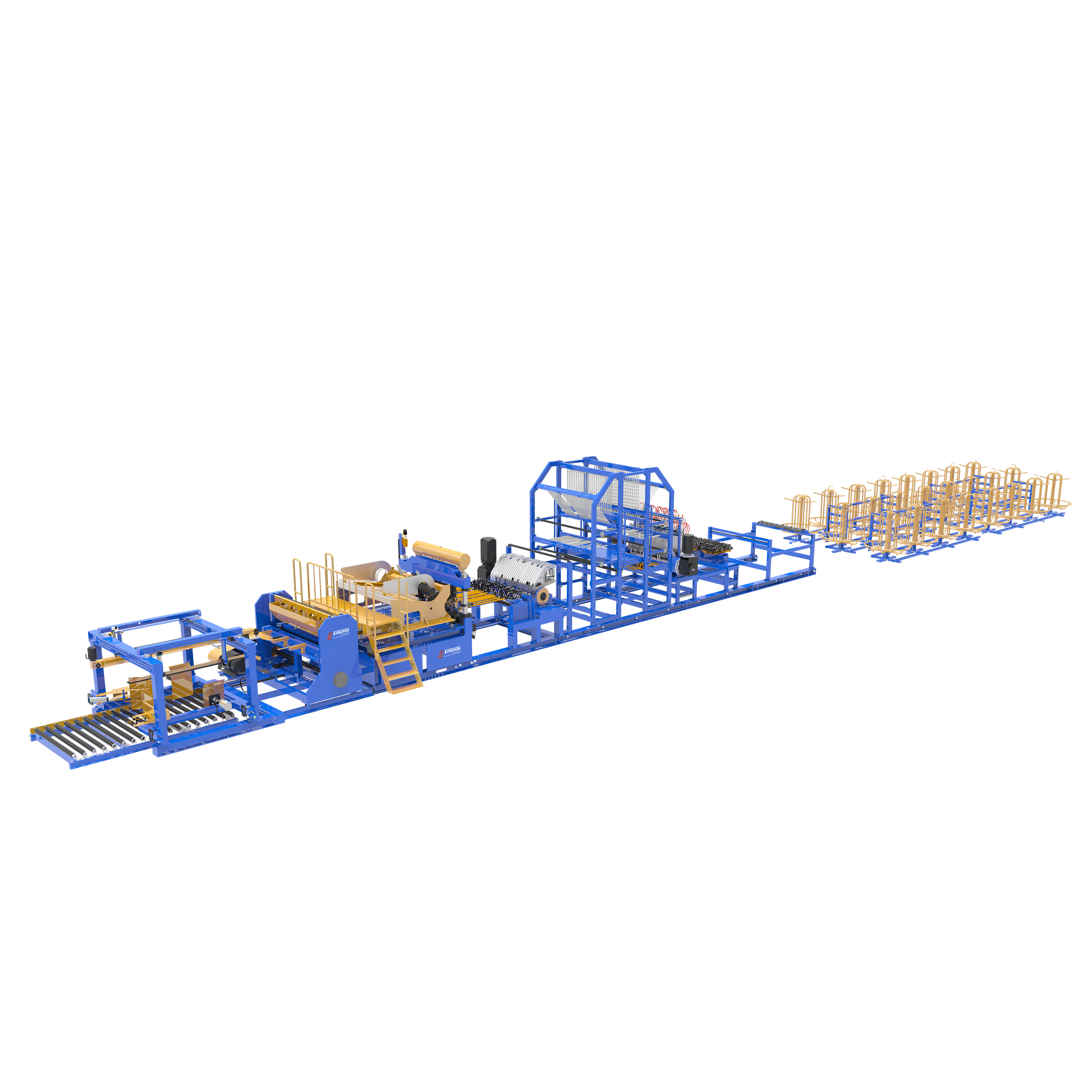 Reinforcing mesh machine