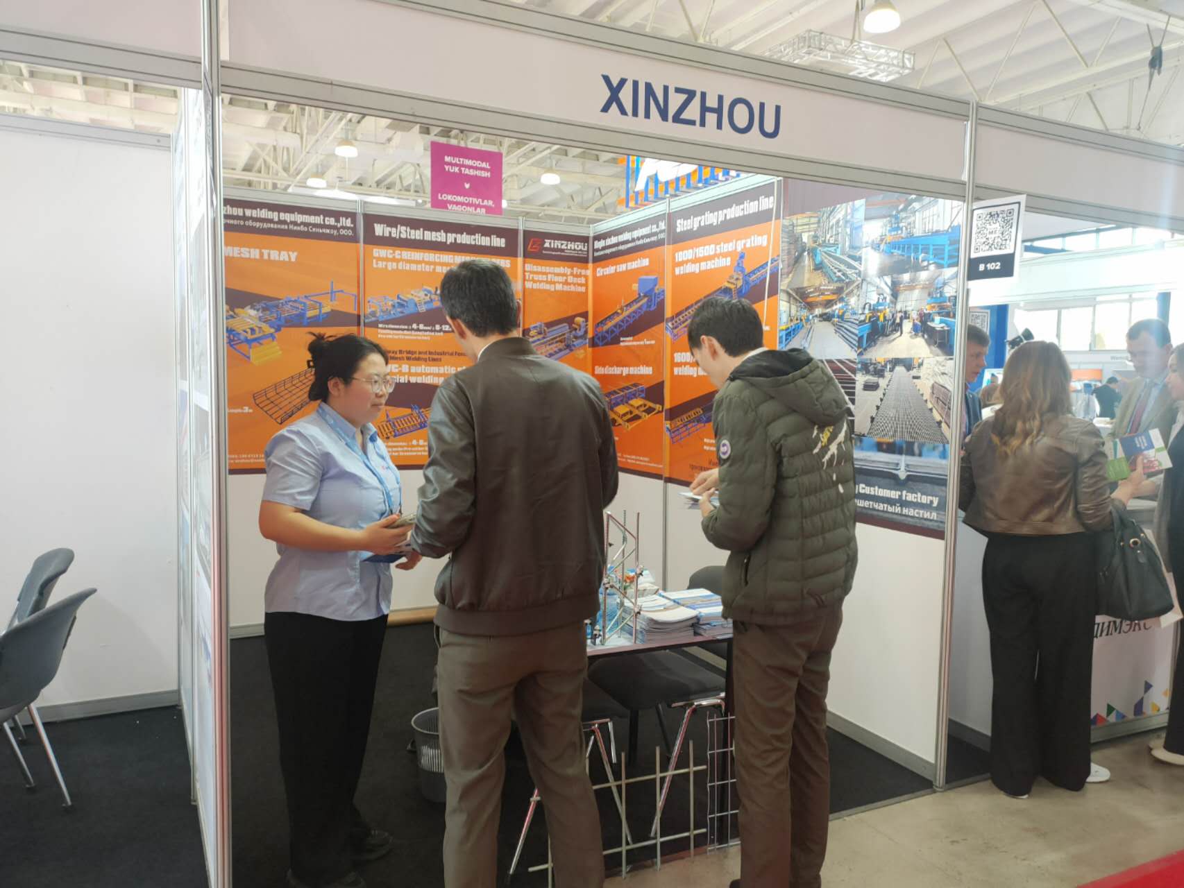 Xinzhou booth at Uzbekistan exhibition