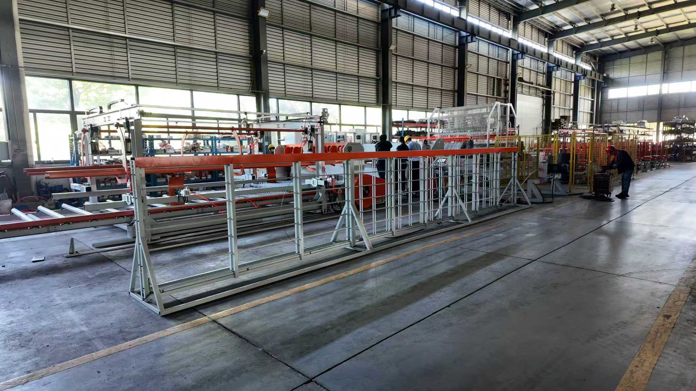 Turnkey automated welding line factory acceptance test