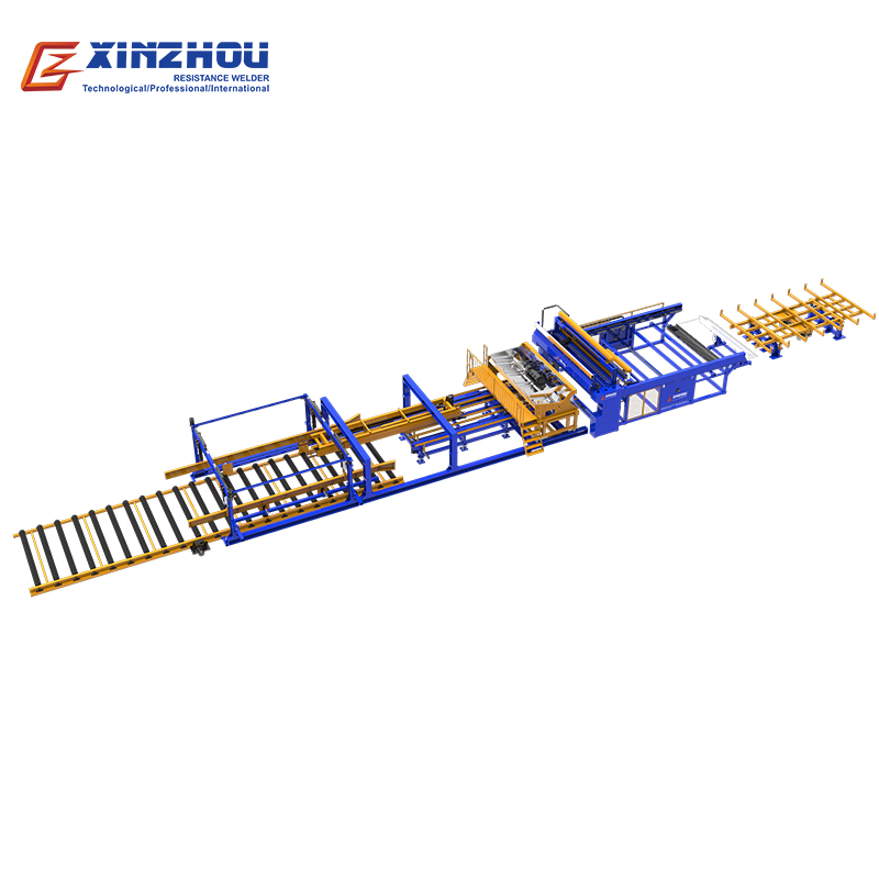 Reinforcing mesh production line